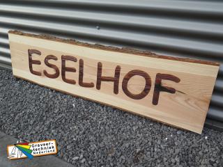 Douglas hout met schors, 1200x300x30mm